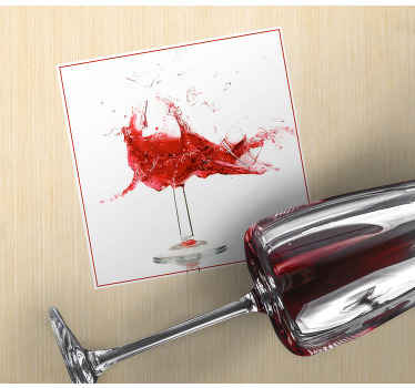 Knust glass vin flere glassbrikke - Tenstickers