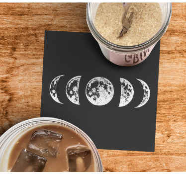 Fases lunares imprimir más posavasos - TenVinilo