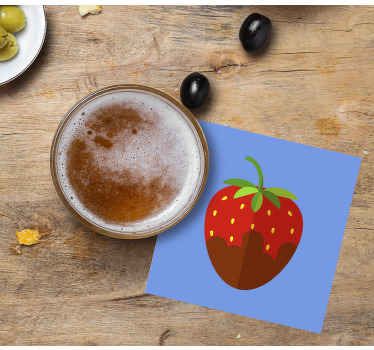 φράουλα με σοκολάτα περισσότερα σουβέρ - TenStickers