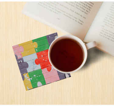 Puinen palapeli tekstuuri lasinalunen - Tenstickers