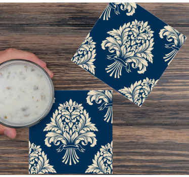 Damascus motifs vintage coaster - TenStickers