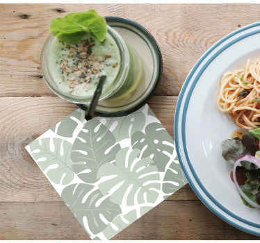 Moderne monstera blader underlag moderne - Tenstickers