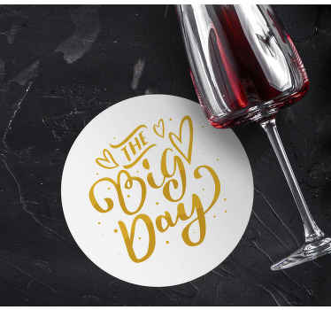 Stor dag - hvit eleganse underlag bryllup - Tenstickers