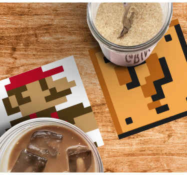 Super mario temaer geek coasters - TenStickers