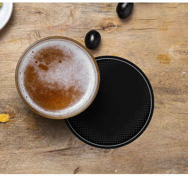 Posavasos vintage Negro con marco - TenVinilo