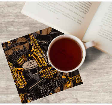 Tegneserie musikk doodles underlag moderne - Tenstickers