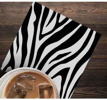 Posavasos moderno Flujo blanco y negro - TenVinilo