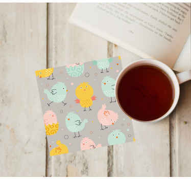 Söpöt kanan pastellivärit modernit lasinaluset - Tenstickers