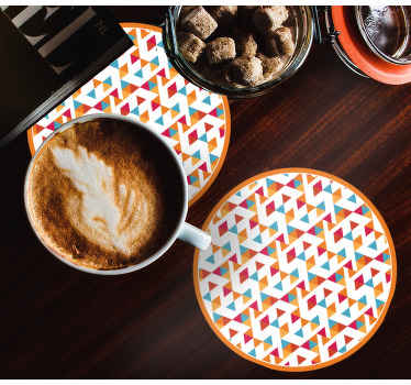 Gyémánt alakú geometriai művészet modern alátét - TenStickers