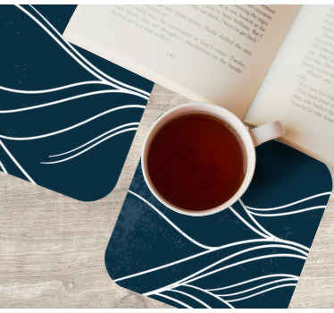 Untersetzer modern Wasser geometrische kunst - TenStickers