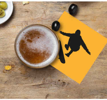 Skate strávník silueta geek dráha - TenStickers