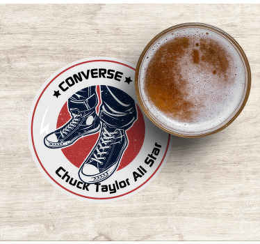 Posavasos vintage Diseño converse - TenVinilo