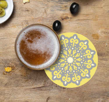 Pantone mandala modern coaster - TenStickers