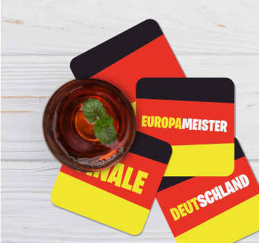 Untersetzer Bier Fußball deutsche Untersetzer - TenStickers