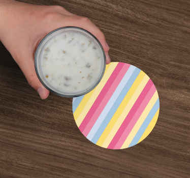 Untersetzer modern Pastellfarben-design - TenStickers