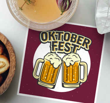Oktoberfest z dvema podlogama za pivo - TenStickers