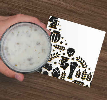 Različni simboli na podstavki za belo pivo - TenStickers