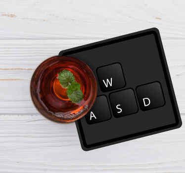 Tastatur knapper mono-farve nørd underholdere - TenStickers