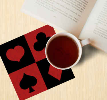 Retro poker røde og sorte nørder underholdere - TenStickers