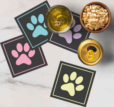 惊人的五颜六色的狗爪子现代过山车 - TenStickers