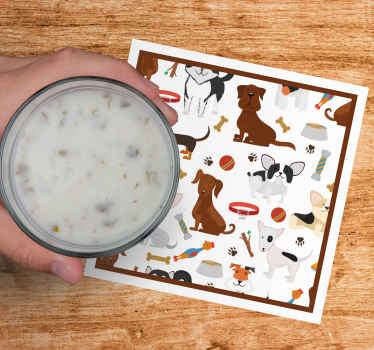 Roztomilá smíšená štěňata moderní dráha - TenStickers