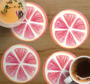 Dessous de verre moderne Pamplemousse agrumes - TenStickers