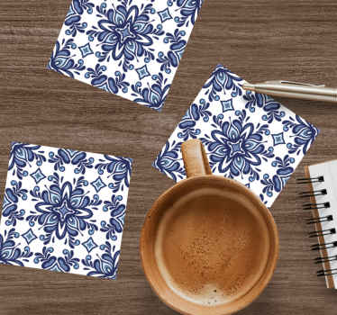 Untersetzer Fliese Blauer marokkanischer stil - TenStickers