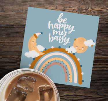 να είστε ευτυχισμένοι μωρό μου σχεδιασμός μοντέρνο καζανάκι - TenStickers