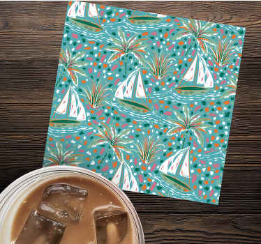 Akvarelės laivai piešia daugiau padėkliukų - „Tenstickers“