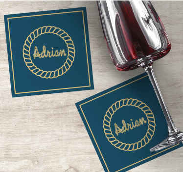 Henkilökohtainen köysi-ankkuri muokattavat lasinaluset - Tenstickers