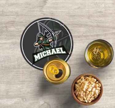 Okçu kişiselleştirilmiş bardak altlıkları - TenStickers