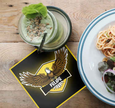 Dessous de verre personnalisé Aigle personnalisé - TenStickers
