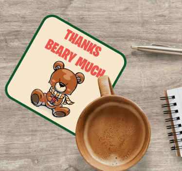 Dessous de verre bizarre Jeu de mots nourriture - TenStickers