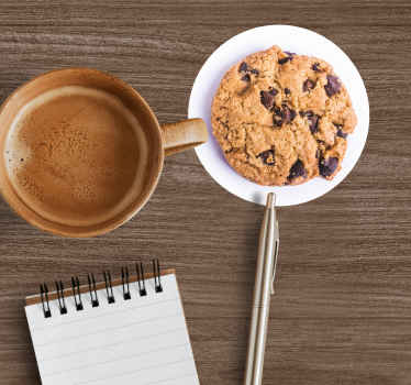 Funny biscuit pattern geek coasters - TenStickers