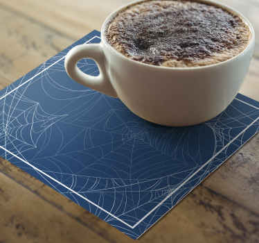 Indviklet webmønster Halloween coaster - TenStickers
