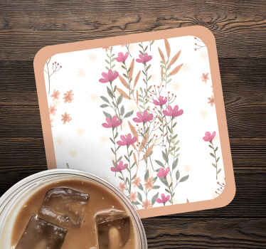 Botanični visoki cvetovi sodobni podstavek - TenStickers