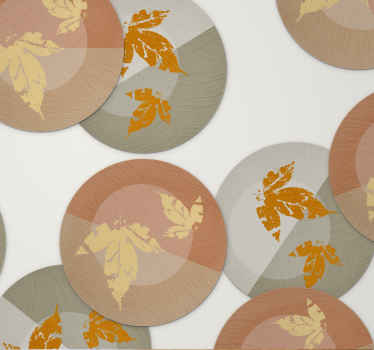 Untersetzer modern blattmuster-overlays - TenStickers