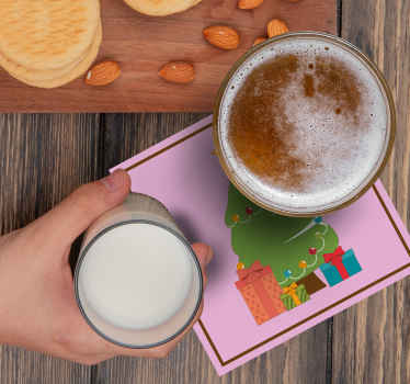 Tegneserie juletre underlag jul - Tenstickers