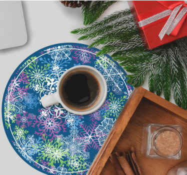 Dessous de verre Noël flocons illuminés - TenStickers