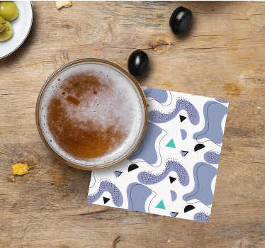 Vintage podstawka pod kubek Model koloru memphis - TenStickers