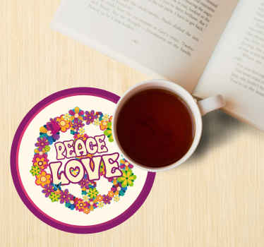 Mírová láska a motýli více tácků - TenStickers