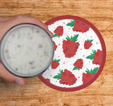 Jagode akvarel z madeži vzorec podstavka - TenStickers