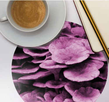 Untersetzer modern Rosa pilze kiemen - TenStickers