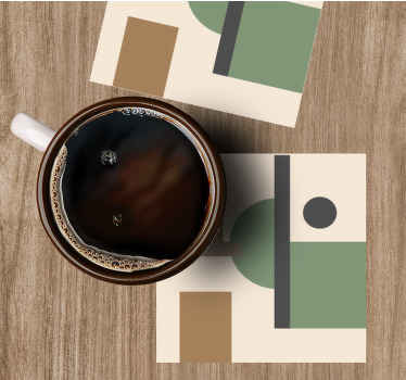 Podkładka pod kubek Natural sztuka geometryczna - TenStickers