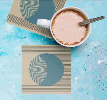 Geometriske farger på jorden underlag moderne - Tenstickers