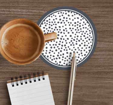 Untersetzer mit kreisförmigem punktemuster - TenStickers