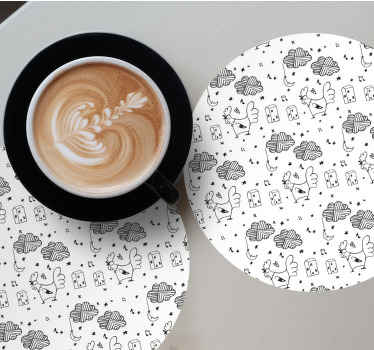 Personalisierte untersetzer im charmanten landhausstil - TenStickers