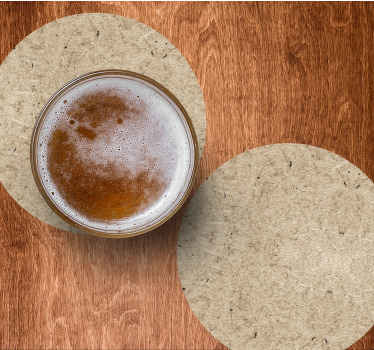 Posavasos textura Efecto de tablero de corcho de madera - TenVinilo