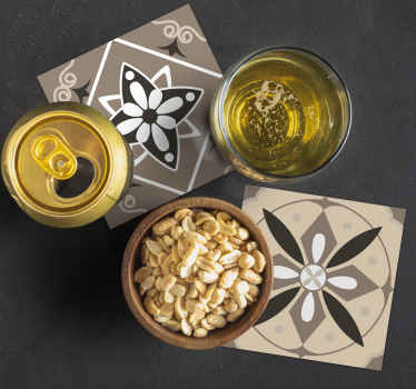 Brune klassiske fliser underlag fliser - Tenstickers