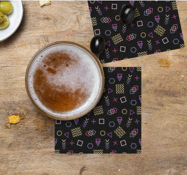 Spalvingi papuošti 80-ųjų metų senoviniai padėkliukai - „Tenstickers“